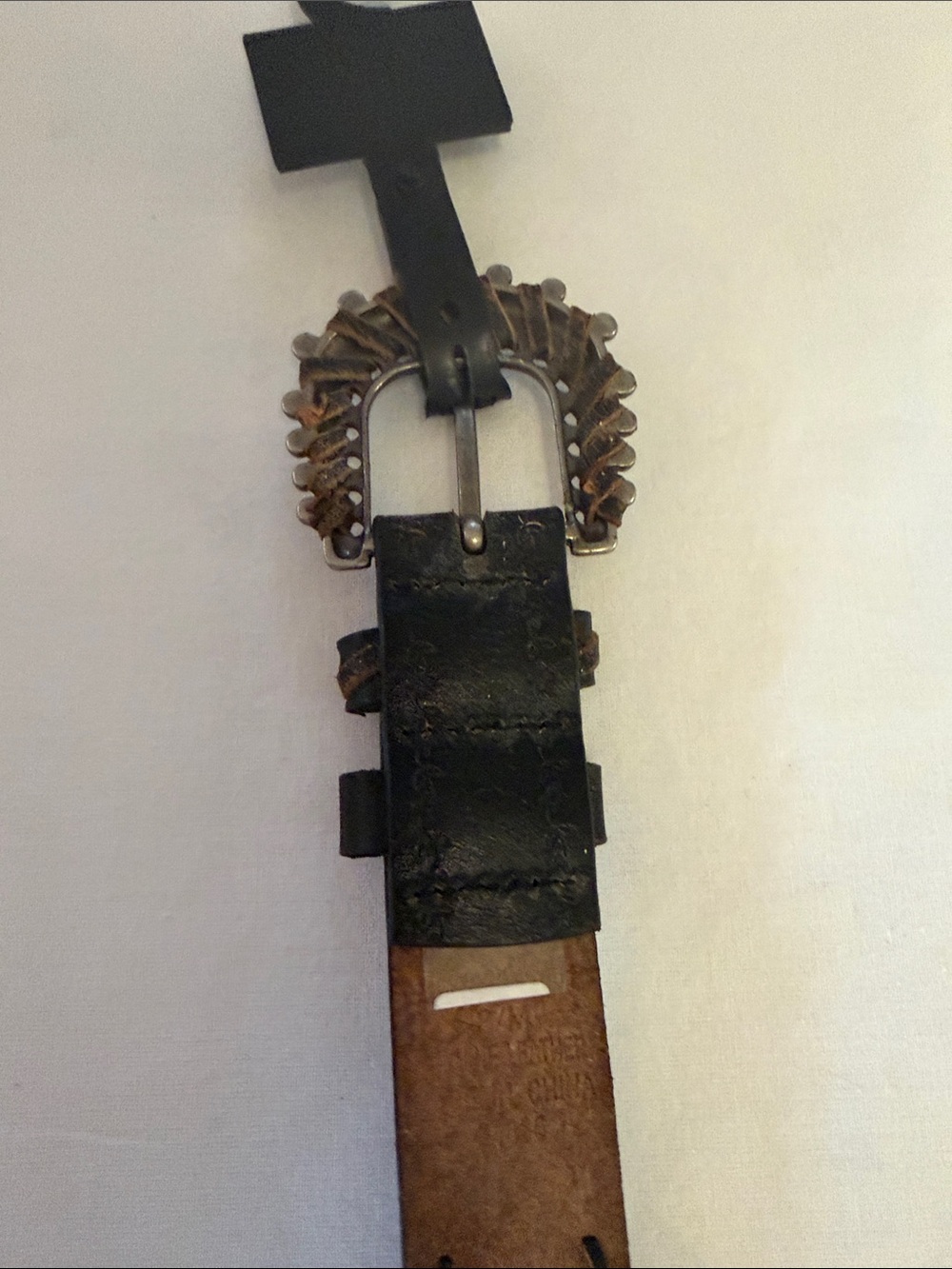 New Women’s Miss Me Black Leather Studded Women’s Belt size S - Picture 4 of 9